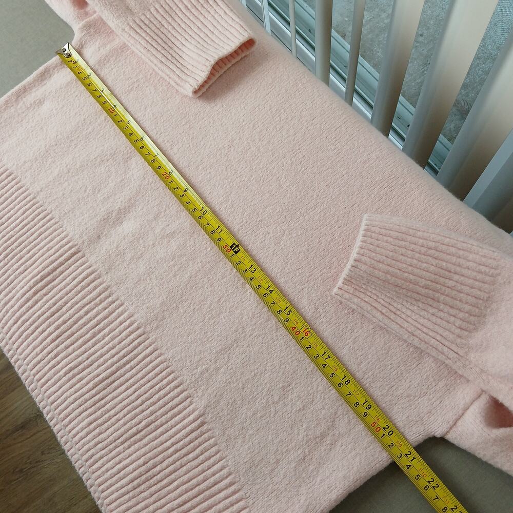 Paris Atelier & Other Stories Cropped Mock Neck Jumper S light pink cotton blend - Picture 11 of 16
